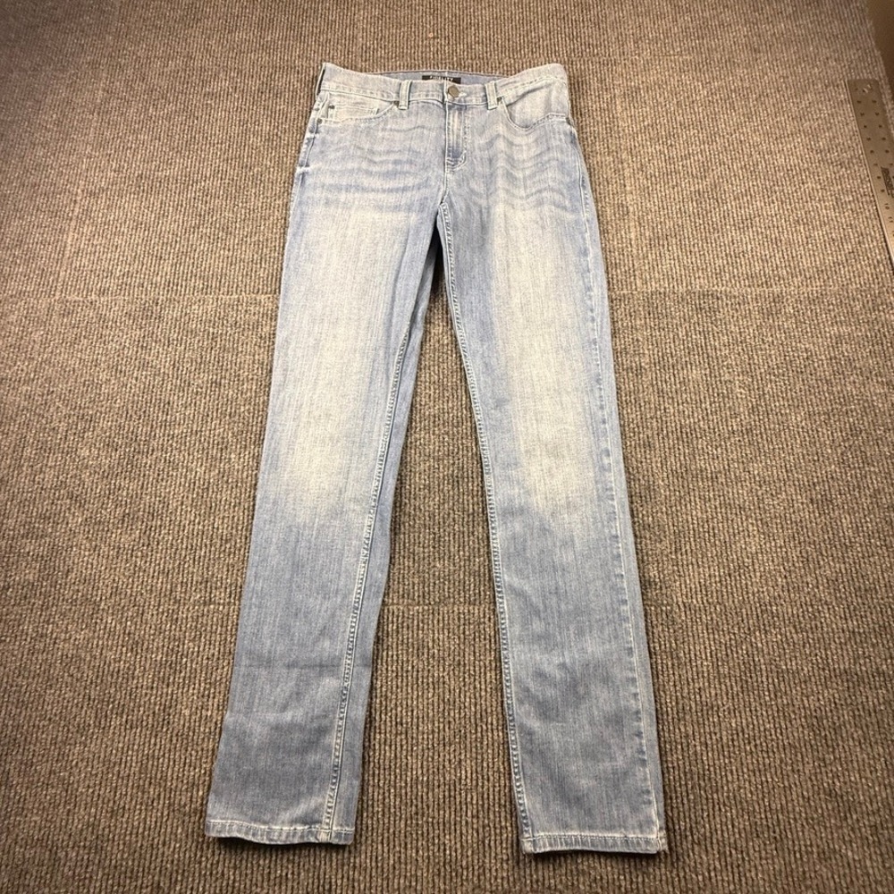 Fidelity Denim Straight Leg Jeans Mens Size 34 Coleman Torino Light Wash